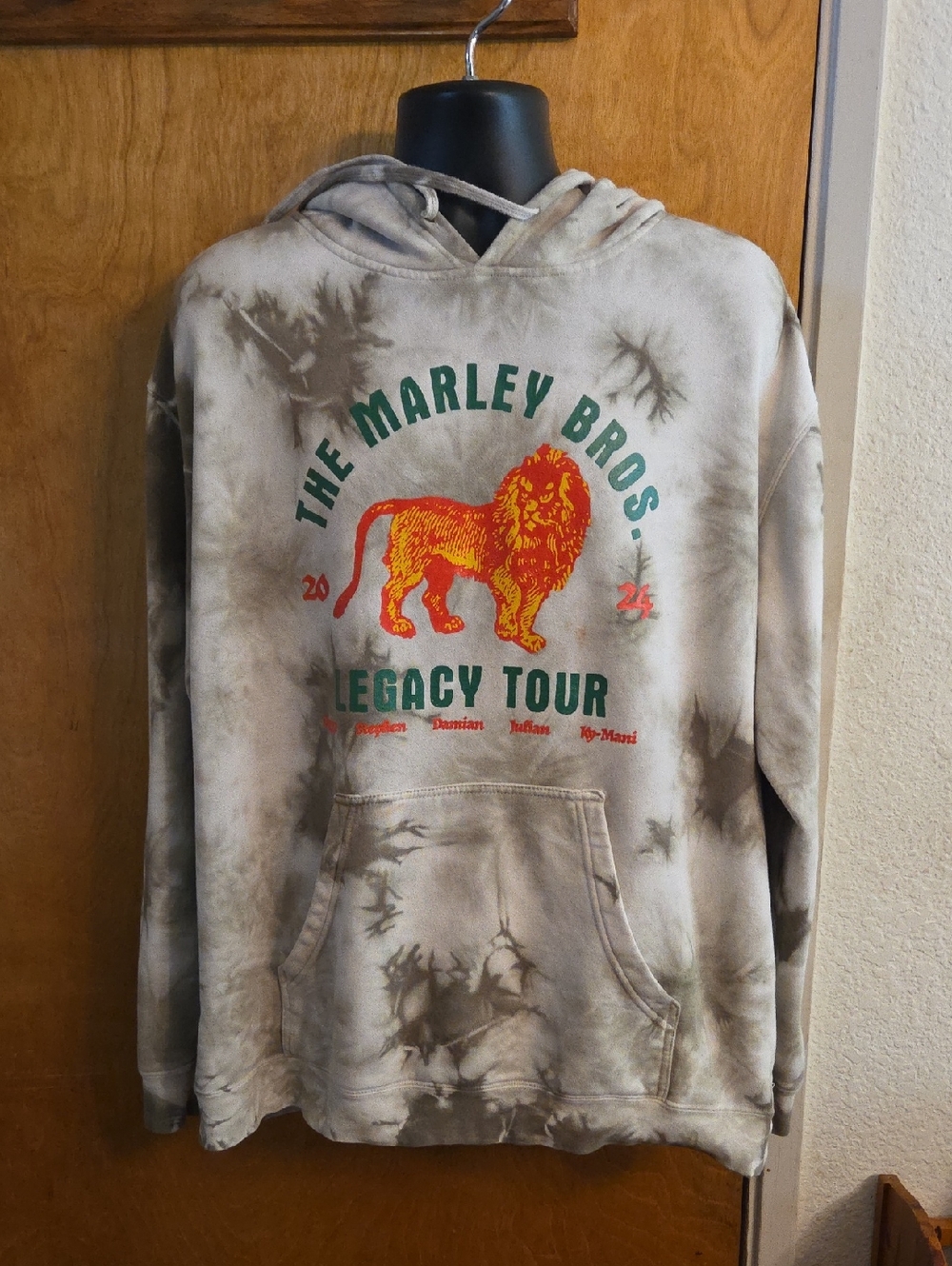 2024 The Marley Bros.‎ Legacy Tour Tie-Dye Hoodie  Size XL